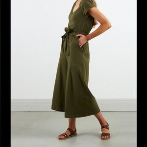 Dorsu XL Olive Wide Leg Jumpsuit